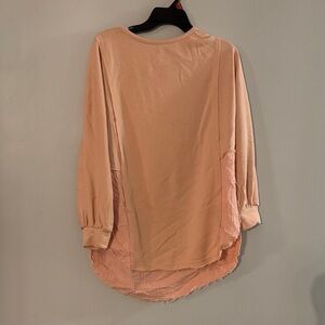 SHEIN Blush Long Sleeve Blouse